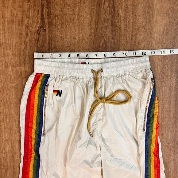 NWOT Aviator Nation 5 Stripe Dresden White Tracksuit Set Sz M